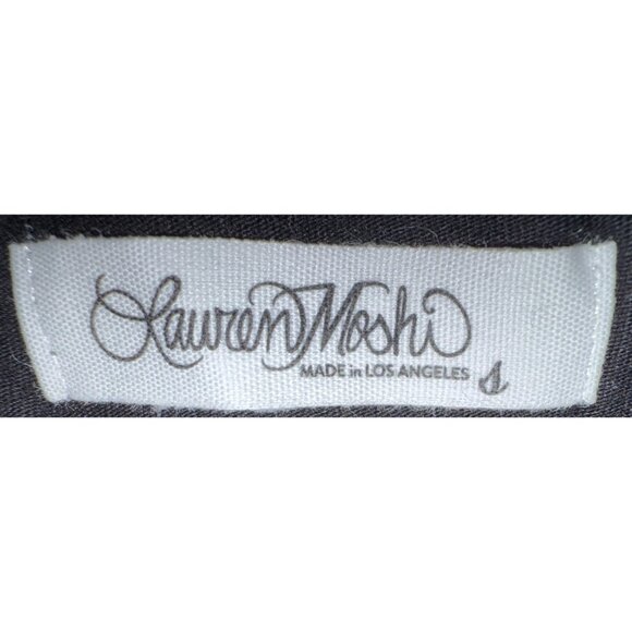 Lauren Moshi Crystal Rainbow Evil Eye T-Shirt Top Black Small New With Tag - Picture 4 of 8